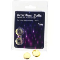 Pack 2 Bolas Brasileñas Gel Excitante Efecto Vibración