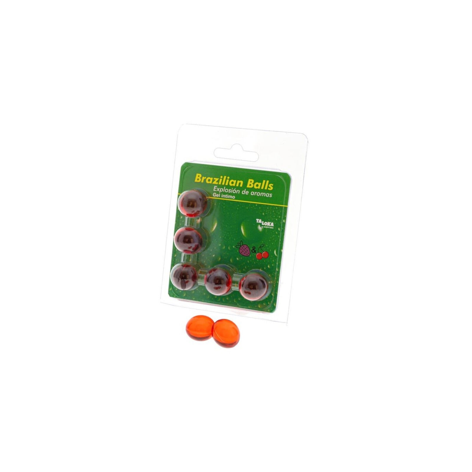 Brazilian Balls Intimate Gel Strawberry & Cherry 5 Balls