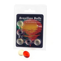 Pack de 5 Bolas Brasileñas Gel Excitante Efecto Super Caliente