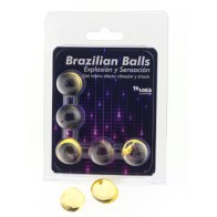 Pack 5 Bolas Brasileñas Gel Excitante con Vibración