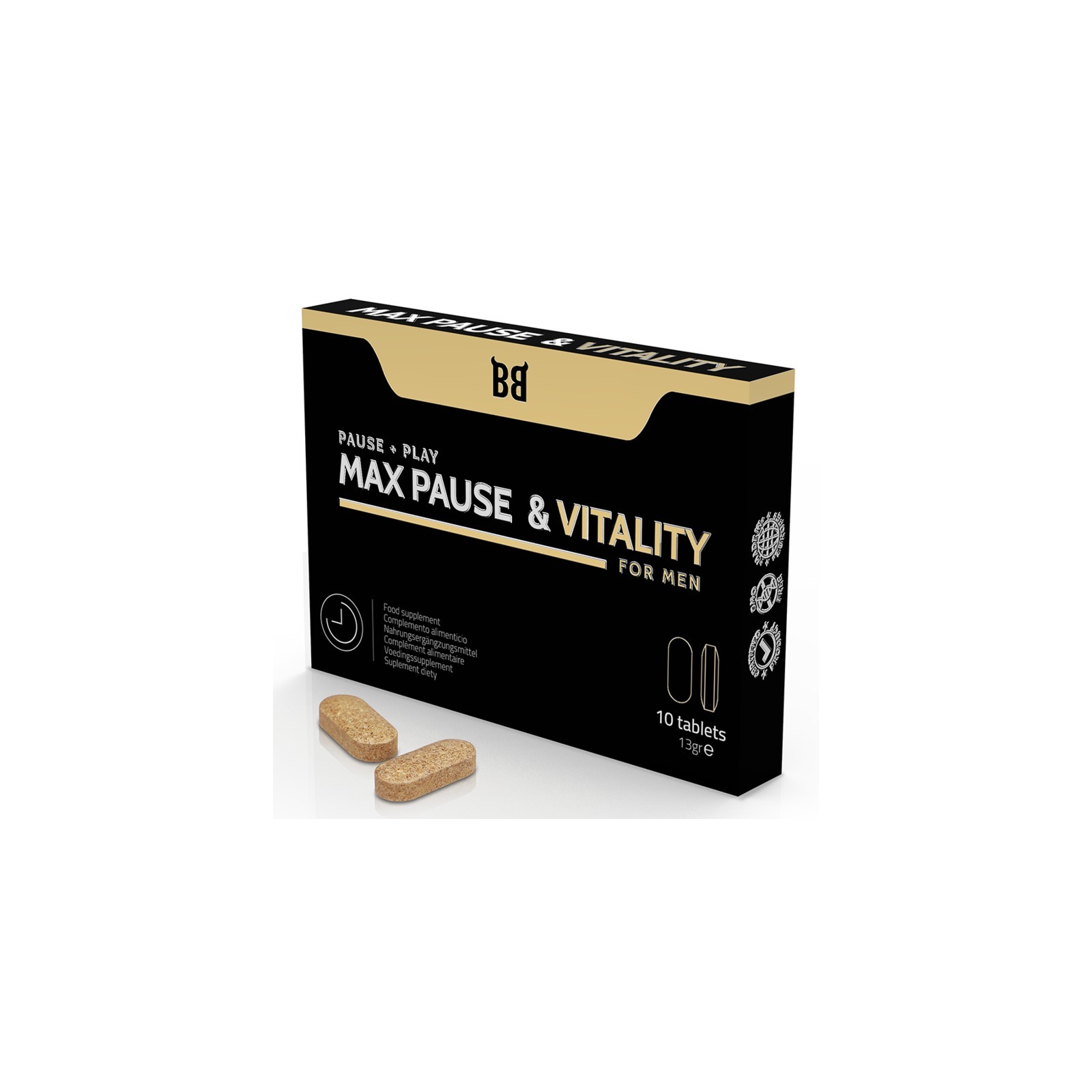 Max Pause & Vitality Retardante Para Hombre 10 Cápsulas