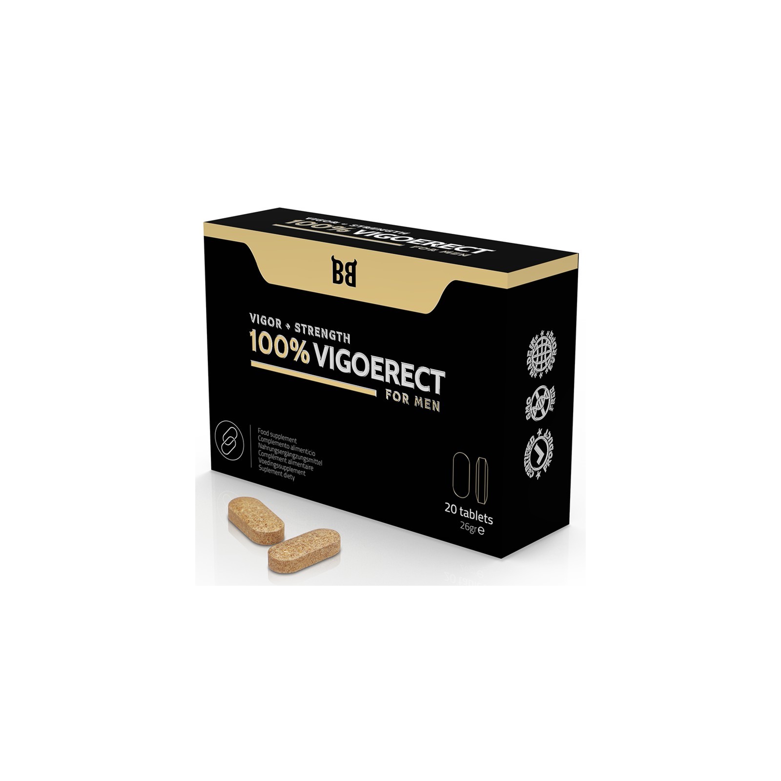 100% Vigoerect Male Enhancer 20 Capsules