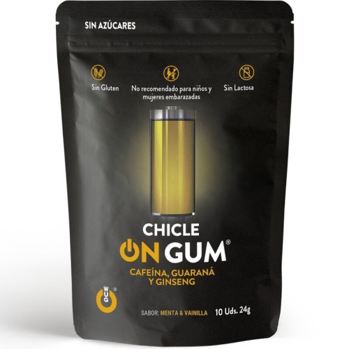 On Chewing Gum Caffeine, Ginseng, and Guarana Pack of 10