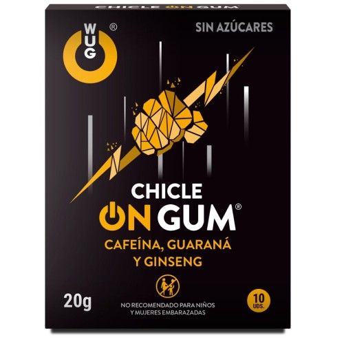 On Chewing Gum Caffeine, Ginseng, and Guarana Pack of 10