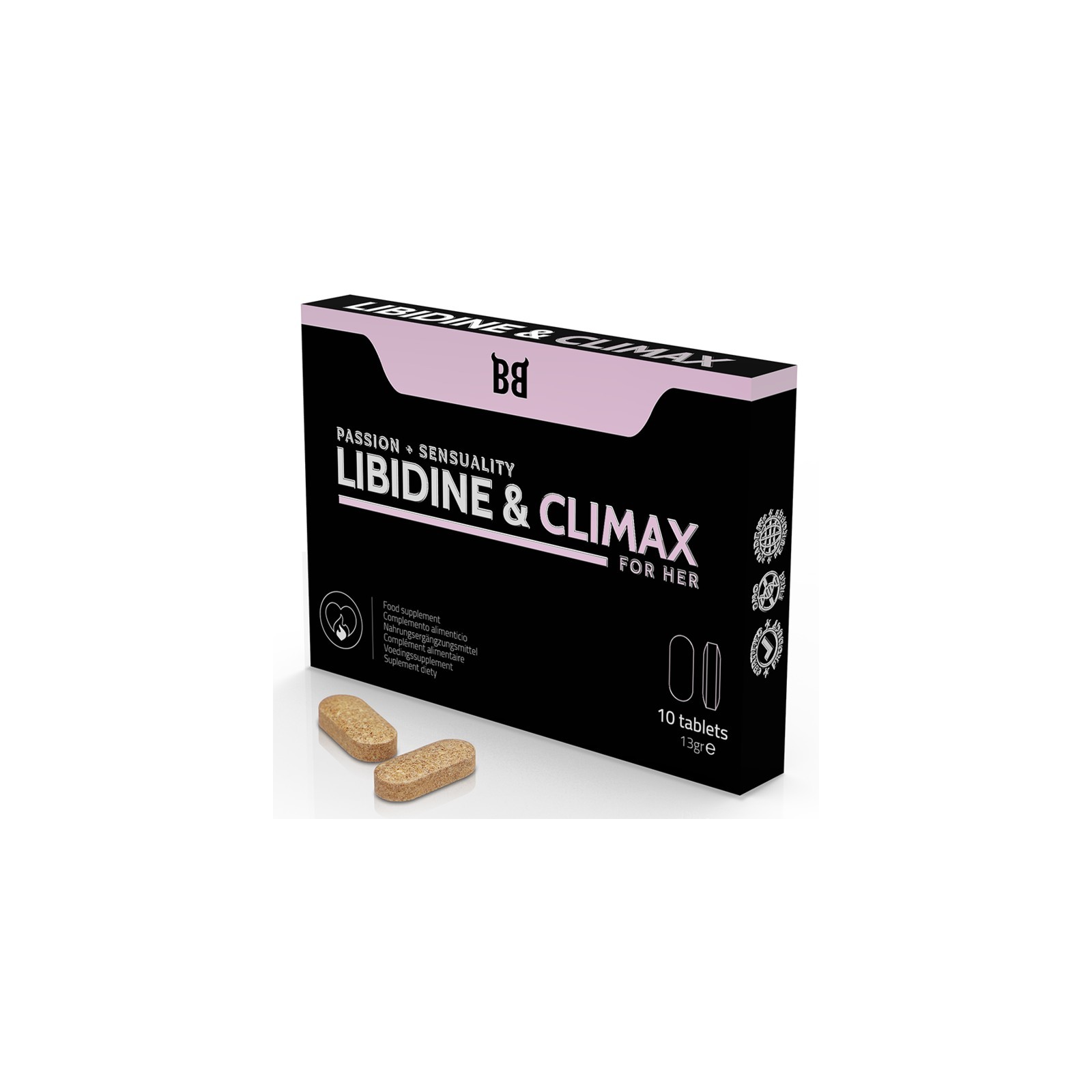 Libidine & Climax Aumento Líbido Para Mujer 10 Cápsulas