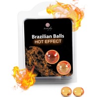 Secretplay Brazilian Balls Efecto Calor 2 Unidades