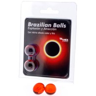 Pack 2 Bolas Brasileñas Gel Excitante Efecto Calor y Frío