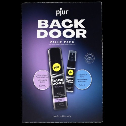 Back Door Anal Lubricant and Spray Intense Set