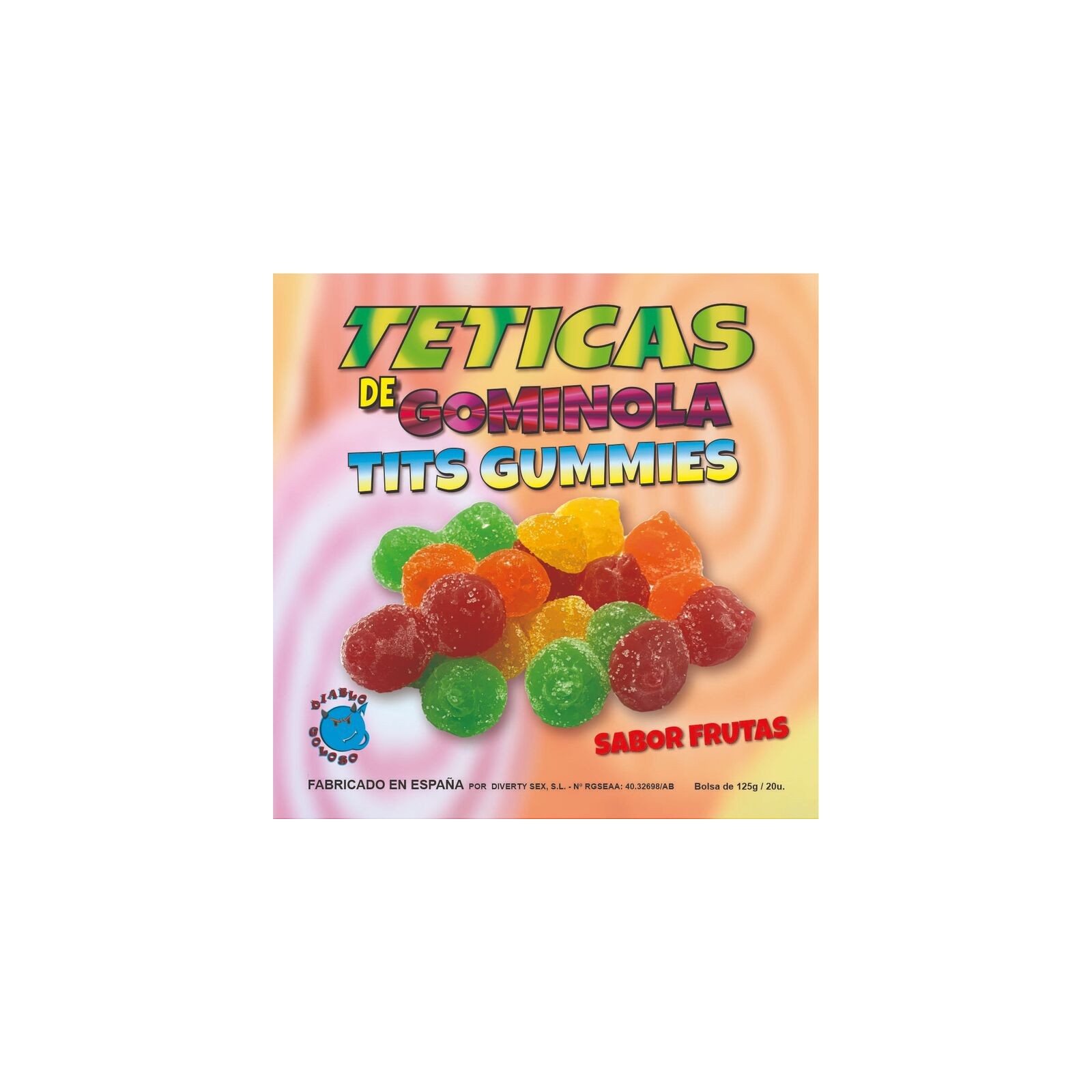 Assorted Sugary Tetas Gummy Candies