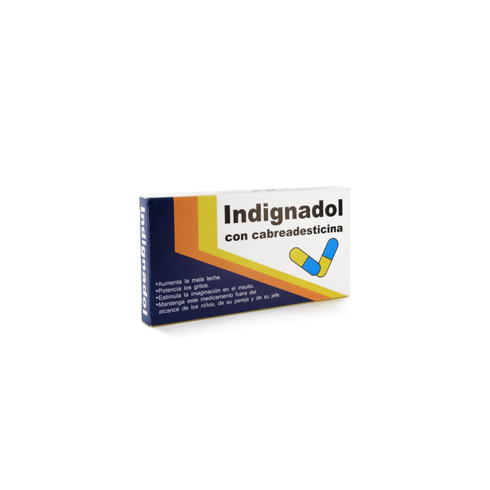 Indignadol Medicine Box for Humor