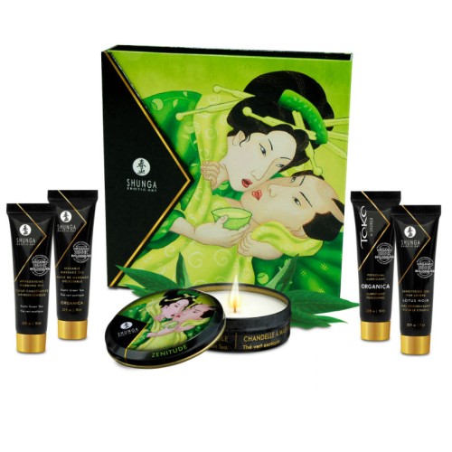 Shunga - Kit Secret Geisha Te Verde Organico | Esenciales Íntimos