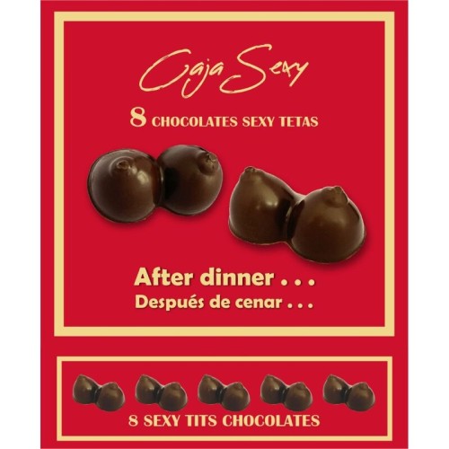 8 Chocolate Boobs Box - Fun for Parties