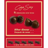 8 Chocolate Boobs Box - Fun for Parties