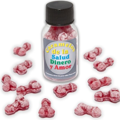 12 Health-Money-Love Candy - Fun Penis Shape Treats