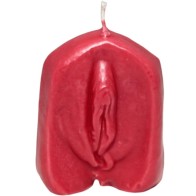 Vela Forma Vagina Roja para Fiestas Divertidas