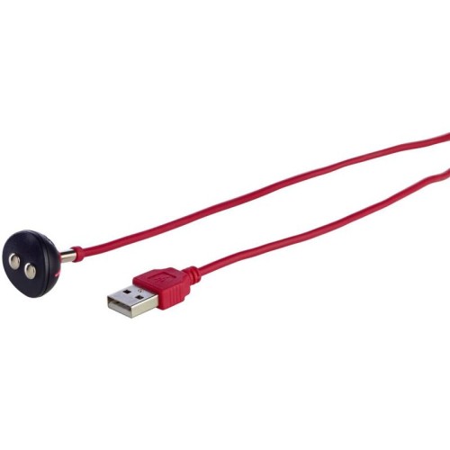 Cargador Magnético USB Rojo Universal para Juguetes Adultos