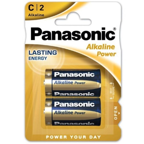 Panasonic Alkaline LR14 Battery Pack of 2 - Long-lasting Performance