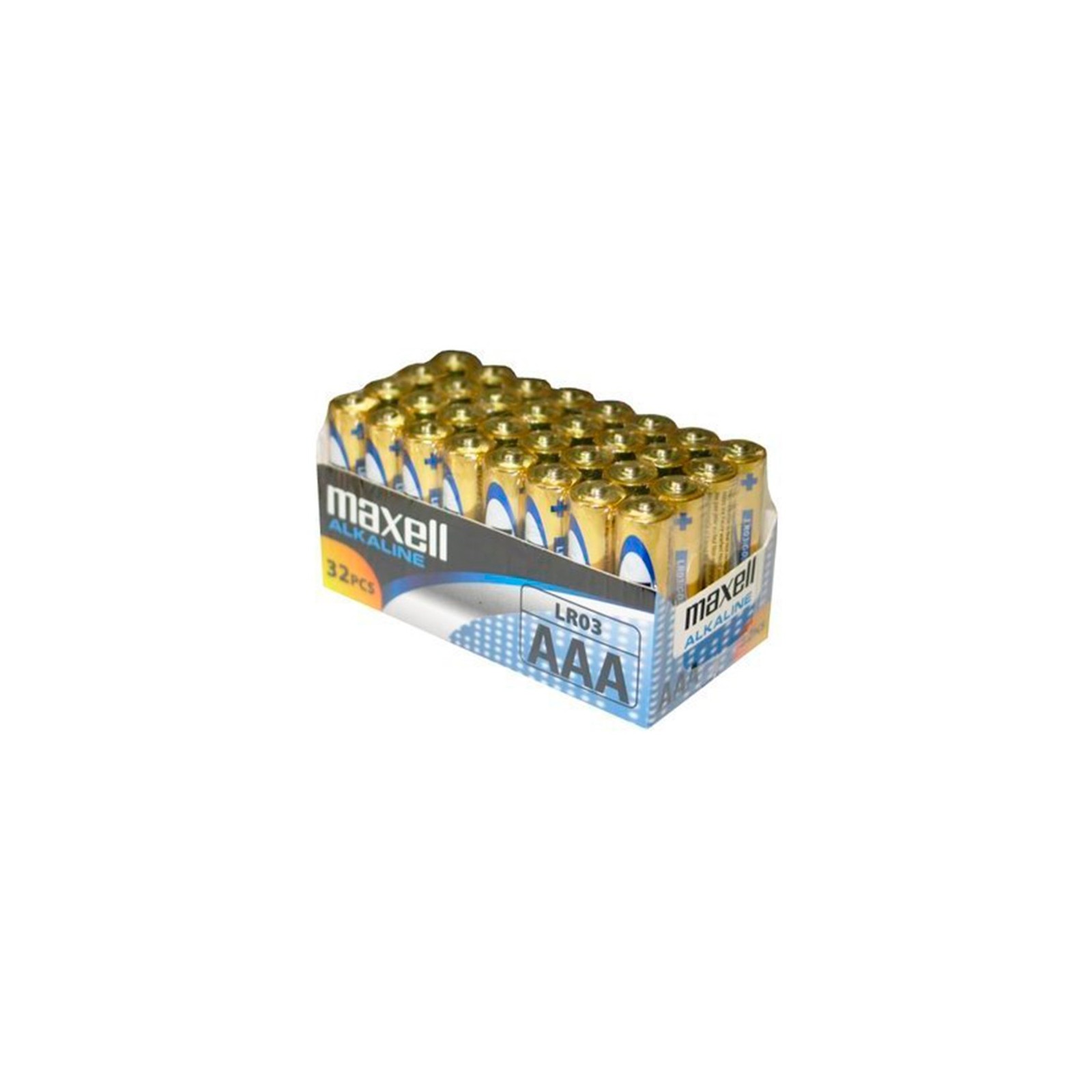 Pack of 32 AAA Alkaline Batteries for Reliable Use