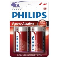 Philips - Pila D Alcalina Power Paquete de 2