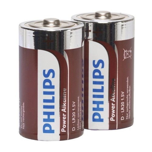 Philips - Pila D Alcalina Power Paquete de 2