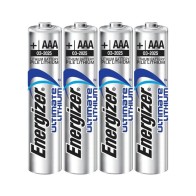 Ultimate Lithium Battery AAA 1.5V Blister Pack of 4