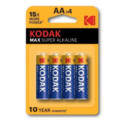 Max Super AA LR6 Alkaline Battery Blister Pack of 4