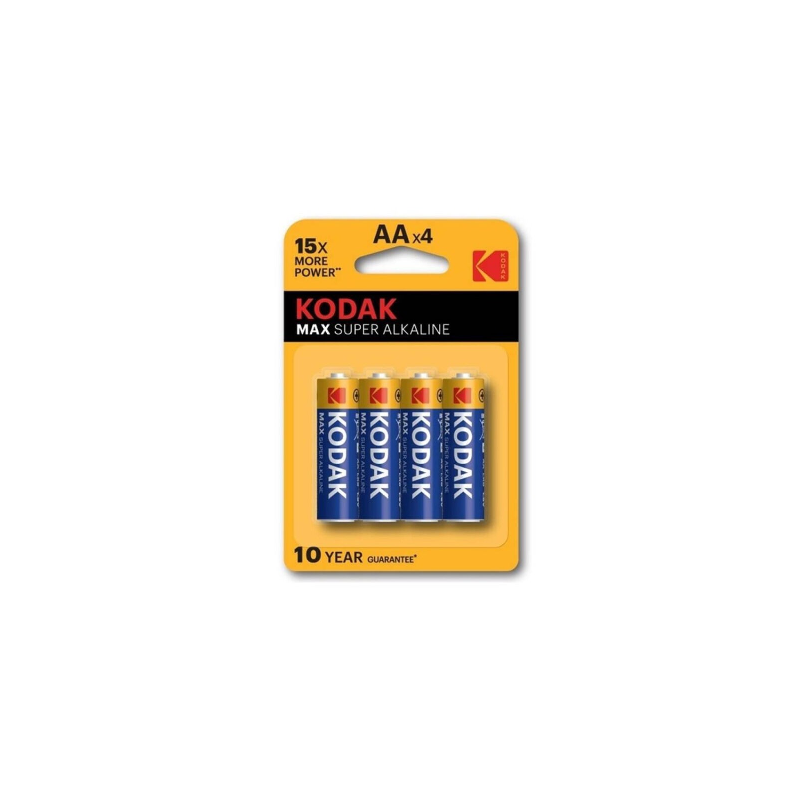 Max Super AA LR6 Alkaline Battery Blister Pack of 4