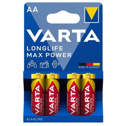 Max Power AA LR6 Alkaline Battery Blister Pack