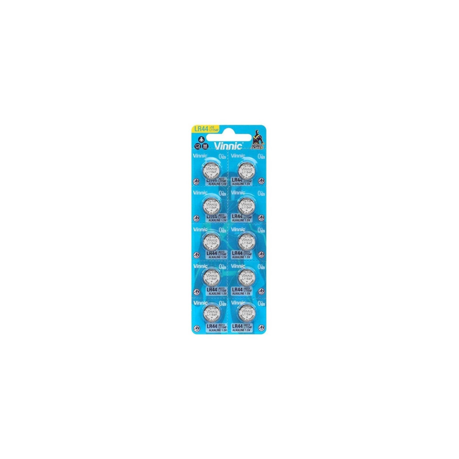 Pack of 10 Alkaline Button Batteries for Toys