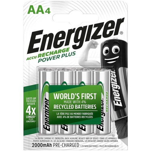 Pilas Recargables Energizer AA - Potentes y Ecológicas