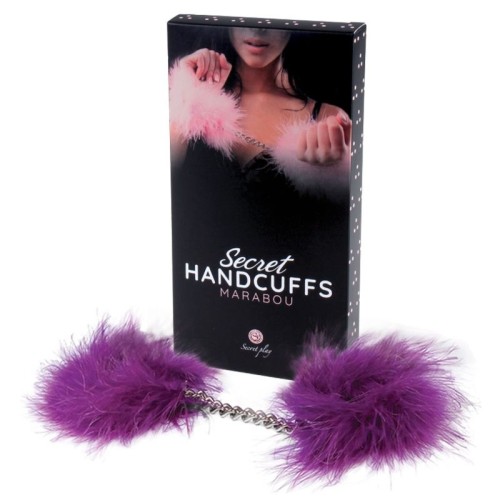 Lilac Marabou Handcuffs - Enhance Your Fantasy