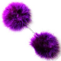 Lilac Marabou Handcuffs - Enhance Your Fantasy