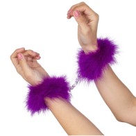 Lilac Marabou Handcuffs - Enhance Your Fantasy