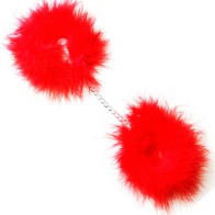 Secretplay Red Marabou Handcuffs