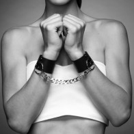 Bijoux Indiscrets Maze - Handcuffs and Bracelets Black