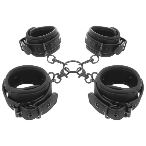 Fetish Submissive Cuffs Set with Neoprene Lining