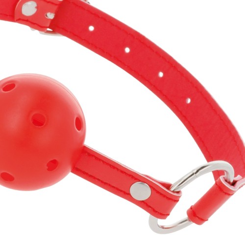 Darkness Breathable Gag Red for Exciting Play