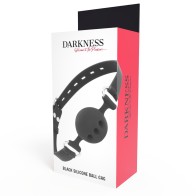 Darkness Breathable Silicone Gag - Naughty Play