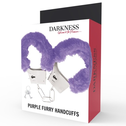 Darkness Padded Lilac Metal Handcuffs