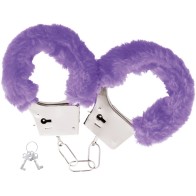 Darkness Padded Lilac Metal Handcuffs