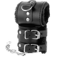 Darkness Adjustable Leather Handcuffs