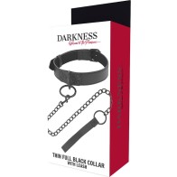 Darkness Black Chain Collar