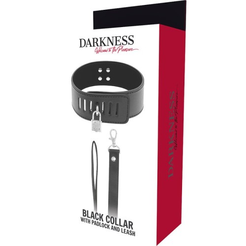 Darkness Bondage Collar with Lock for BDSM Play