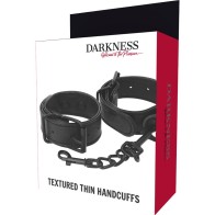 Darkness - Esposas Ancho Fino Texturizadas