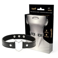 Coquette Chic Desire Collar de Cuero Vegano Corazón - Moda Femenina