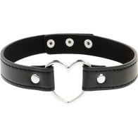 Coquette Chic Desire Collar de Cuero Vegano Corazón - Moda Femenina