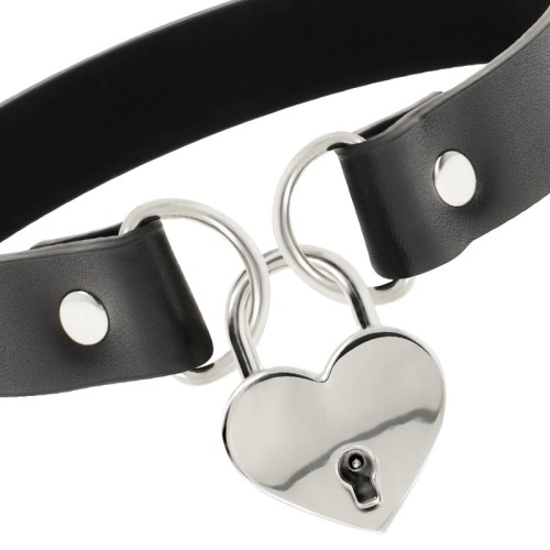 Coquette Chic Desire Collar de Cuero Vegano con Corazón