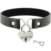 Coquette Chic Desire Collar de Cuero Vegano con Corazón