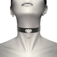 Coquette Chic Desire Vegan Leather Collar - Elegant Accessory