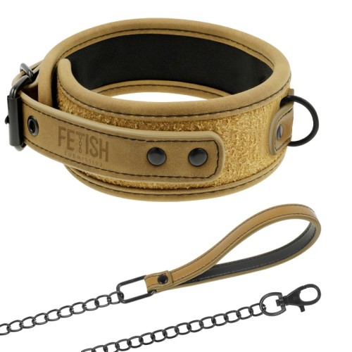 Fetish Submissive Origin Collar with Chain